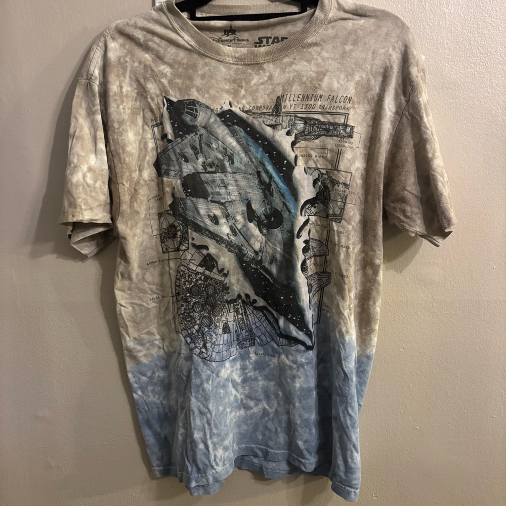 Star Wars Graphic Men's Shirt - Brown and Blue